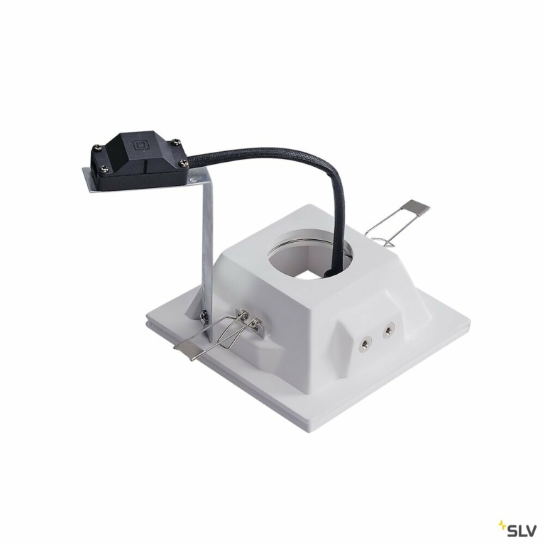 SLV PLASTRA Downlight, GU10, eckig weisser Gips