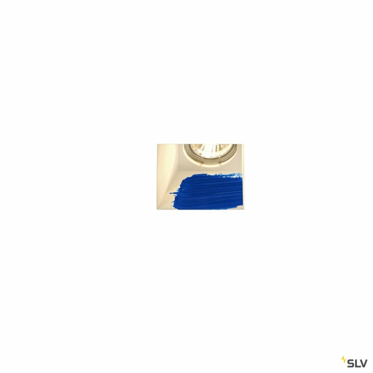 SLV PLASTRA Downlight, GU10, eckig weisser Gips