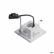 PLASTRA Downlight, GU10, eckig weisser Gips