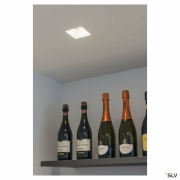 PLASTRA Downlight, GU10, eckig weisser Gips