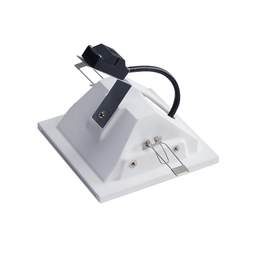 SLV PLASTRA Downlight, GU10, in- direkt, eckig, weisser Gips
