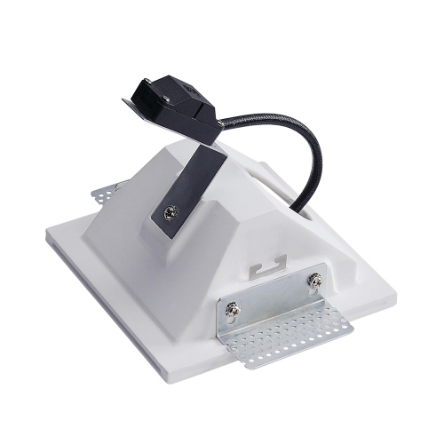 SLV PLASTRA Downlight, GU10, in- direkt, eckig, weisser Gips