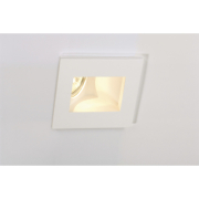 PLASTRA Downlight, GU10, in- direkt, eckig, weisser Gips