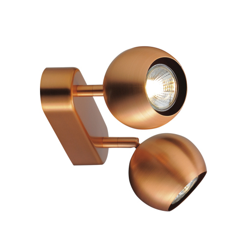 SLV LIGHT EYE 2 GU10 Wand- und Deckenleuchte, kupferfarben, GU10, max. 2x50W