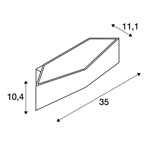 SLV BIG CARISO LED Wandleuchte 2, schwarz/ messing 2x 9W LED, 3000K