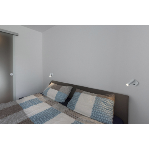 SLV MILAN Single Spot, Wand- und Deckenleuchte, rund, weiss, 7,5W LED, 3000K, mit Schalter