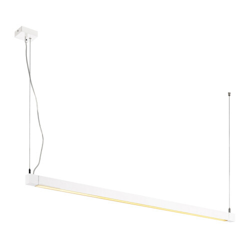 SLV OPEN GRILL LED, Single Twist Pendelleuchte, 1200mm, weiss