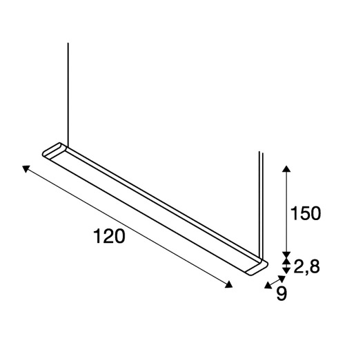 SLV HANG UP2 LED Pendelleuchte, silber