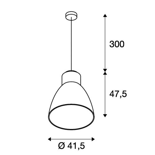 SLV HIGH BAY LED, Pendelleuchte, aluminium