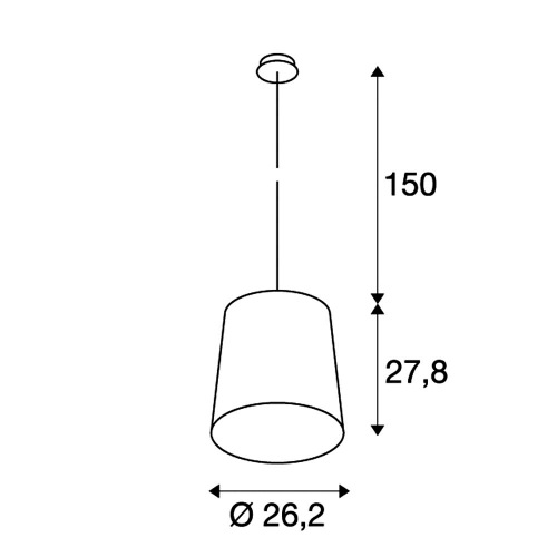 SLV NEW TINTO Pendelleuchte, Kupfer, E27