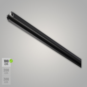 S-TRACK 3-Phasen Stromschiene 1m schwarz Aufbauschiene
