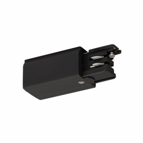 SLV Einspeiser für S-TRACK 3P.- Schiene, L-Version, schwarz