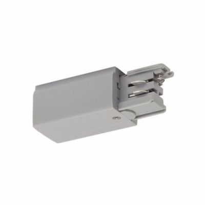 SLV Einspeiser für S-TRACK 3P.- Schiene, L-Version, silbergrau