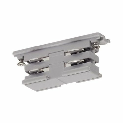 SLV Mini-Verbinder für S-TRACK 3P.-Schiene, elektrisch, silbergrau