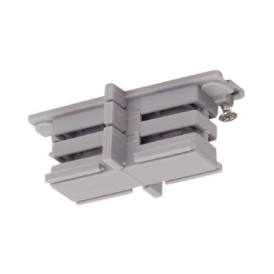 Mini-Verbinder für S-TRACK 3P.-Schiene, isoliert silbergrau