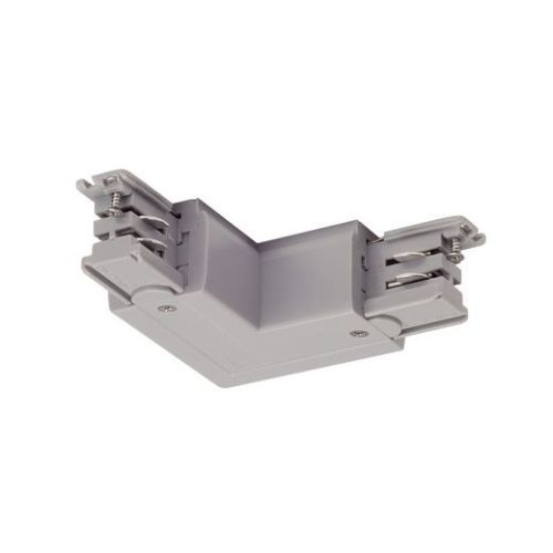 SLV L-Verbinder für S-TRACK 3P.- Schiene, Erde, L-Version, silbergrau