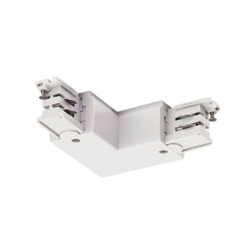 L-Verbinder für S-TRACK 3P.- Schiene, Erde, R-Version, weiss