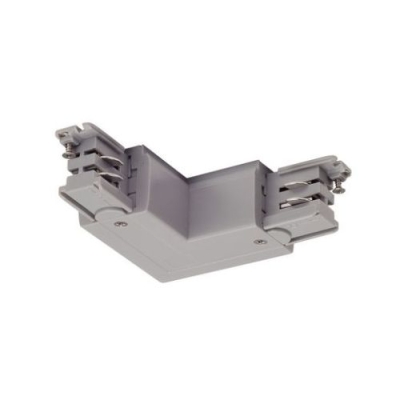 L-Verbinder für S-TRACK 3P.- Schiene, Erde, R-Version, silbergrau