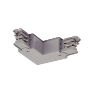 L-Verbinder für S-TRACK 3P.- Schiene, Erde, R-Version, silbergrau
