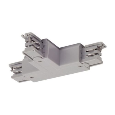 T-Verbinder für S-TRACK 3P.- Schiene, Erde, L-Version, silbergrau