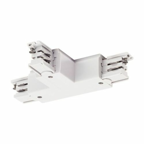 SLV T-Verbinder für S-TRACK 3P.- Schiene, Erde, R-Version, weiss