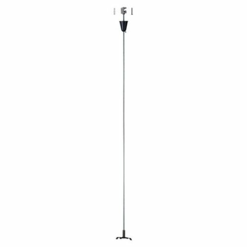 SLV Drahtseilabhängung-Set mit Stange für S-TRACK 3P.-Schie- ne, schwarz, 100cm