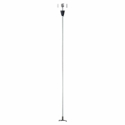 Drahtseilabhängung-Set mit Stange für S-TRACK 3P.-Schie- ne, schwarz, 100cm