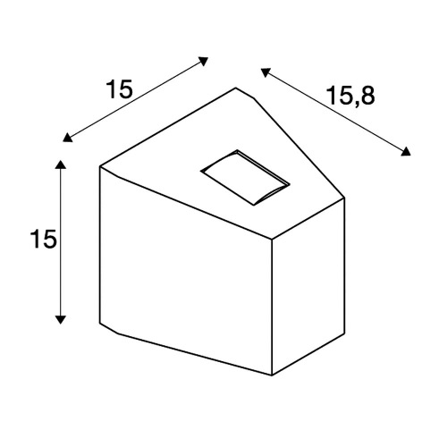 SLV OUT BEAM LED Wandleuchte, Beam up/down, anthrazit