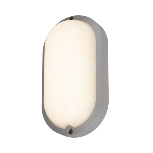 SLV TERANG 2 XL SENSOR, Wand- und Deckenleuchte, oval, silber- grau, 3000K, IP44