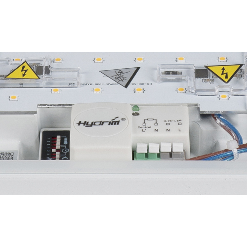 SLV TERANG 2 XL SENSOR, Wand- und Deckenleuchte, oval, silber- grau, 3000K, IP44