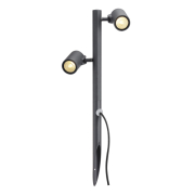 GUNNSY Leuchtenkopf, double spot, sandy anthracite, 8W LED, 3000K