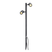 GUNNSY Leuchtenkopf, double spot, sandy anthracite, 8W LED, 3000K