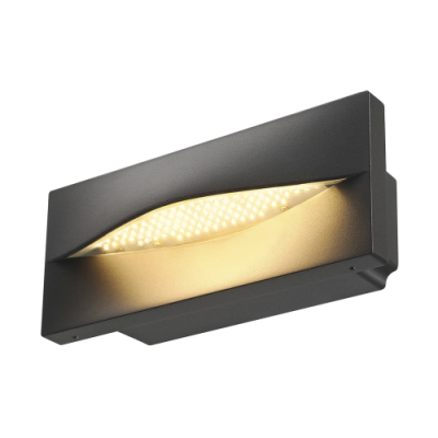 SLV Outdoor LED Wandeinbauleuchte ADI anthrazit Aluminium 3000K IP55