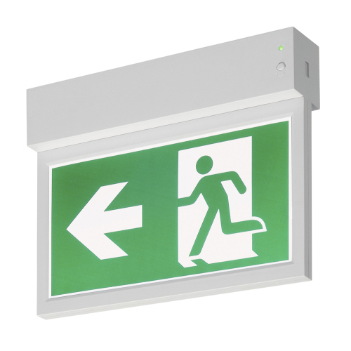 SLV P-LIGHT Emergency Exit sign small ceiling/wall, white