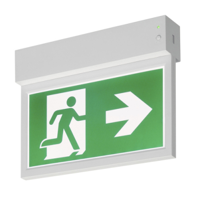 SLV P-LIGHT Emergency Exit sign small ceiling/wall, white