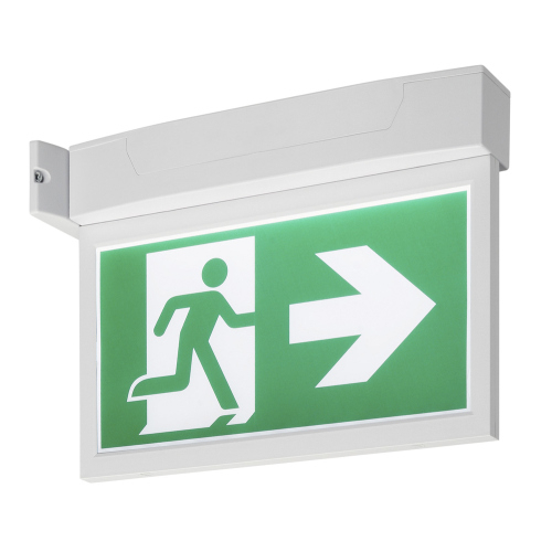 SLV P-LIGHT Emergency Exit sign big ceiling/wall, white