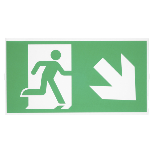 SLV P-LIGHT Emergency Series Stair Signs for Exit Wall, Ceiling, Pendant, big, green