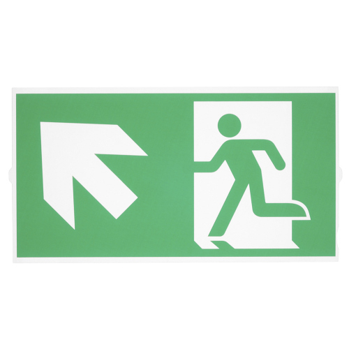 SLV P-LIGHT Emergency Series Stair Signs for Exit Wall, Ceiling, Pendant, big, green