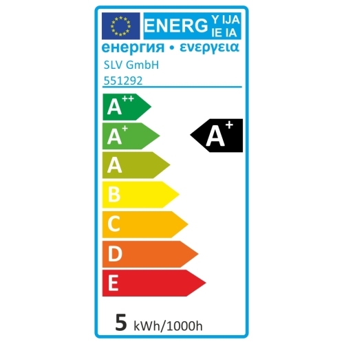 SLV LED GU10 Leuchtmittel, 4,3W SMD LED, 2700K, 40°, nicht dimmbar, weiss