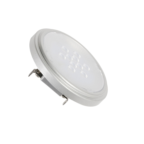 SLV QR111 Retrofit LED Leucht- mittel, G53, 2700K, 25°, silbergrau