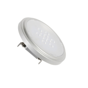 QR111 Retrofit LED Leucht- mittel, G53, 2700K, 25°, silbergrau