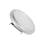 QR111 Retrofit LED Leucht- mittel, G53, 4000K, 25°, silbergrau