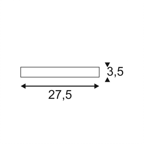 SLV BATTEN LED 30, weiss, 4,6W, 3000K, inkl. Befestigung sklammern