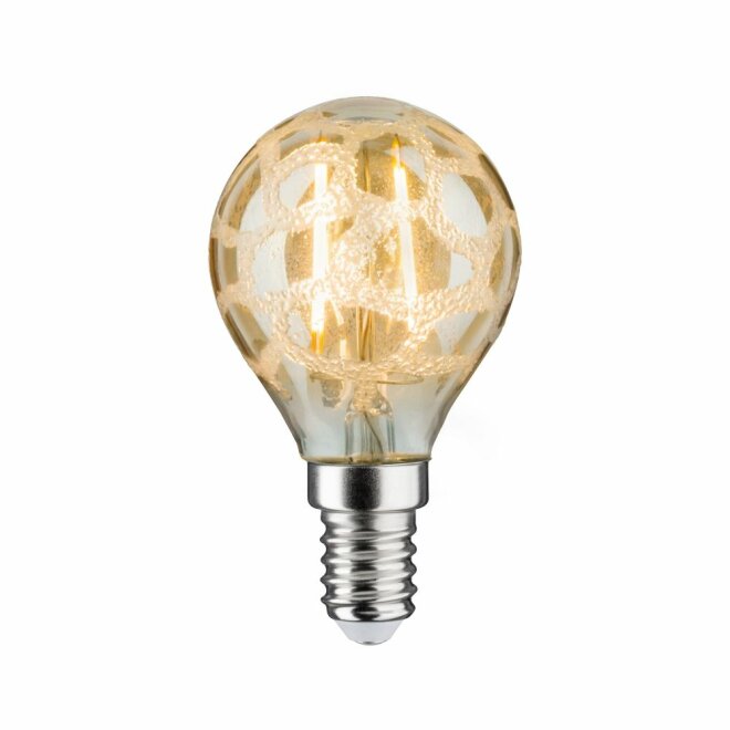 Paulmann LED Retro-Tropfen 4,5W E14 Krokoeis Gold