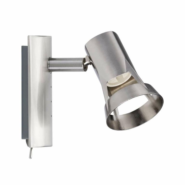 Spotlight Teja max 1x10W GU10 Nickel satiniert 230V Metall