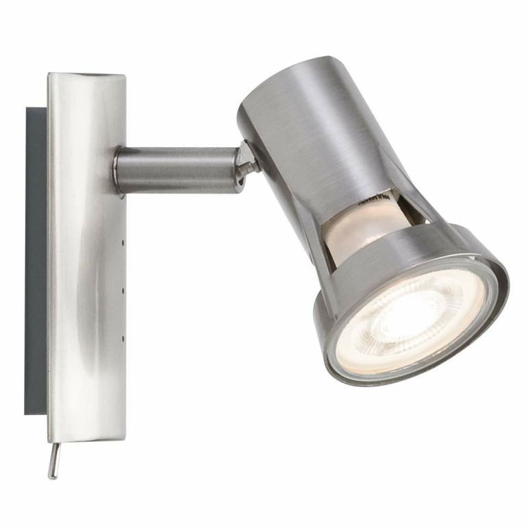 Spotlight Teja max 1x10W GU10 Nickel satiniert 230V Metall