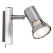 Spotlight Teja max 1x10W GU10 Nickel satiniert 230V Metall