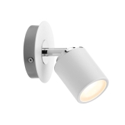 Strahler Tube 1-flammig Weiß/Chrom