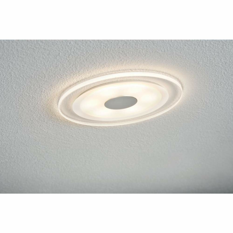 Paulmann Premium LED Einbauleuchte 3er Set Whirl Basisset rund dimmbar 150mm 3x6W 3x450lm 230V 3000K Alu gedreht/Satin