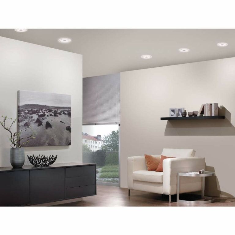 Paulmann Premium LED Einbauleuchte 3er Set Whirl Basisset rund dimmbar 150mm 3x6W 3x450lm 230V 3000K Alu gedreht/Satin